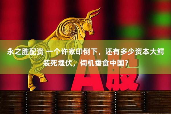永之胜配资 一个许家印倒下，还有多少资本大鳄装死埋伏，伺机蚕食中国？